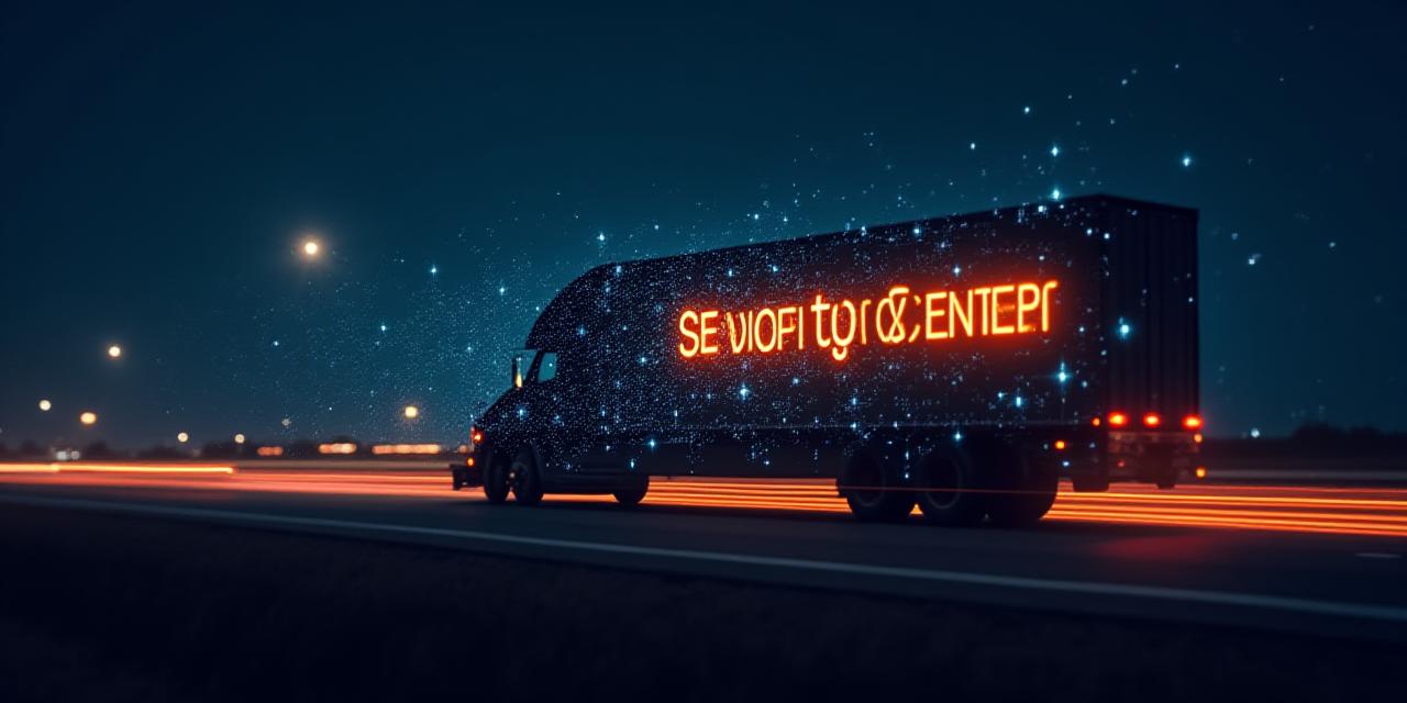 Secure technology and logistics data protection visualization